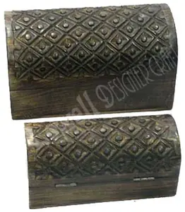 Antique Teak <b>Wooden</b> Box Hand-Polished Technique Wood <b>Crafts</b> <b>Wooden</b> Boxes & Wall Signs - Product Image 1