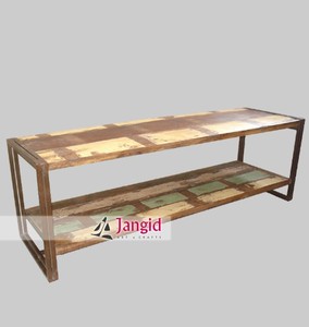 Bancs d'école et de collège en bois de style industriel vintage, bancs de jardin et de parc pour l'extérieur, meubles pour ferme, maison, hôtel - Product Image 5