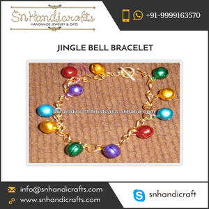 The Art of Handmade Custom Made Jingle Bell <b>Bracelet</b> of Latest Fashion for Christmas - Product Image 1