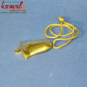 ระฆังทองเหลืองสีทองของตกแต่งและของประดับตกแต่งต้นคริสต์มาสทำมือ3D ล่าสุด - Product Image 3