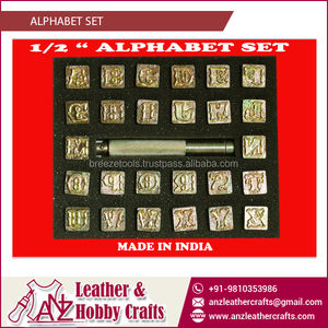 1/2 \ "Leather Alphabet Set Herramientas a granel - Product Image 2