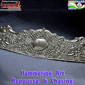 Repousse en métal chassant l'art mural sur la feuille de laiton martelant des arts muraux en métal repousse des panneaux en métal - Product Image 3