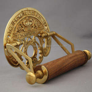 OMG Industries Porte-rouleau de papier hygiénique en laiton antique - Product Image 1