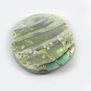 1.46 gms Natural <b>Abalone</b> <b>Shell</b> 19mm Round Cabochon Gemstone For Jewelry - Product Image 2