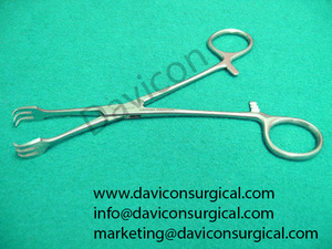 Hey Goitre <span class=keywords><strong>Tenaculum</strong></span> Forceps Profesional Gigi 3X3 6 Inci. - Product Image 2