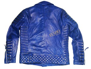 Veste de moto en peau de mouton matelassée de qualité supérieure pour homme, style Shindy, vêtements d'extérieur d'hiver élégants, fabriqués au Pakistan - Product Image 2