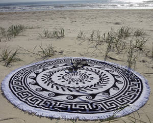 Round Beach <b>Towels</b> From <b>Turkish</b> Factory, Australian the Beach People Roundie RBT Collection Space Valentine Bag Baby - Product Image 6