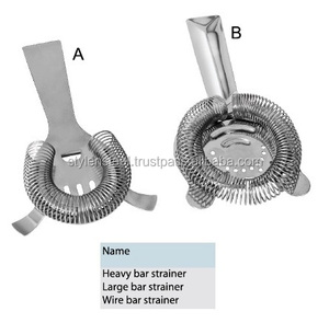 Passoire à bar Passoire à cocktail Filtre à outil de barre professionnel Passoire à cocktail avec outil de barre de poignée Acier inoxydable - Product Image 1