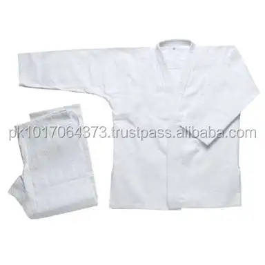 Einfache weiße brasilia nische Jiu Jitsu Gi Kimons Leichte maßge schneiderte BJJ Kimonos Erwachsene Kimonos Gi Pakistan Lieferant