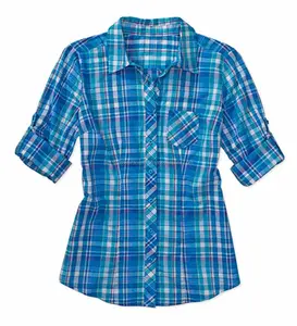 OEM 멋진 레이디 긴 소매 짠 트위드 셔츠 특별 절단 여성 우아한 겨울 블라우스 방글라데시 의류 공급 업체