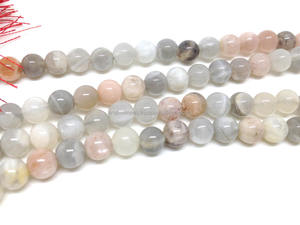 Malas al por mayor: Moonstone Natural 6mm Jap Mala, collar de cuentas Mala, Rosario, lote al por mayor - Product Image 4