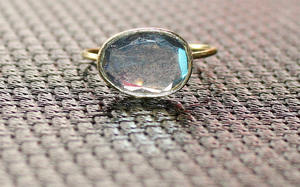 Bonne qualité à la mode à la main pierres précieuses en argent Sterling déclaration ronde Labradorite bague pour les femmes pour la livraison dans le monde entier - Product Image 6