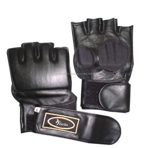 Venta al por mayor de moda Profesional Boxeo guantes MMA boxeo guantes corto el dedo de boxeo de cuero-guantes - Product Image 1