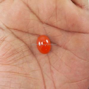 Cornalina Natural 16x12mm cabujón Oval 8,55 Cts de piedras preciosas sueltas para la fabricación de la joyería - Product Image 1