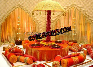 Conjunto de escenario Sangeet DE BODA musulmana, decoraciones de escenario Mehndi de boda, escenario de boda indio, ceremonia de boda, decoración de configuración de escenario, Australia - Product Image 2
