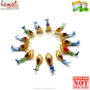 Lámpara colorida de cristal de murano, colgante de joyería de sirena - Product Image 6