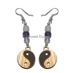<b>Top</b> Seller Fancy Jasper Arrowheads Butterfly Earrings Fashion Drop Design with <b>Crystal</b> Export Elegant Gemstone Brass Jewelry - Product Image 5
