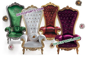 Silla de Novia para Bodas Indias, Nuevo Diseño, Sillas de Respaldo Alto, Últimas Sillas Largas con Cristales, para Reino Unido y Estados Unidos - Product Image 5