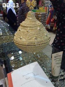 DD09คลัทช์โลหะสีทองประดับลูกปัดสำหรับผู้หญิงกระเป๋าปาร์ตี้ยามเย็นงานค็อกเทลสีเงินทองงานปาร์ตี้1-1.9L - Product Image 4