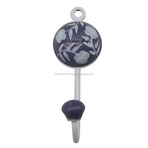 ตะขอตกแต่งลายใบไม้เซรามิกทำด้วยมือ,ถุงใส่หมวกสารพัดประโยชน์ใช้ซ้ำได้สำหรับแขวนเสื้อผ้างานหนัก - Product Image 2