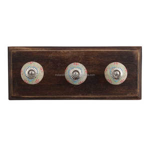 Crochets et cintres en bois, fait à la main, multicolore, cache-cœur, en céramique, bon marché, vente en ligne, pièces - Product Image 1