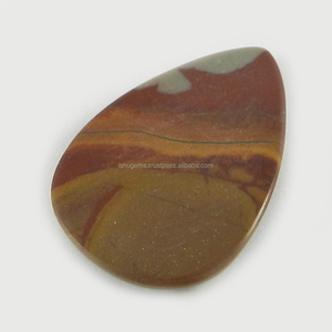 2.87 gms <b>Lovely</b> attractionl!! Natural Noreena Jasper 18x26mm Pear Cabochon, gemstone for jewleary IG0667 - Product Image 2