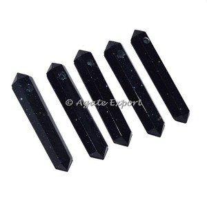 Colgante de doble punto, piedra solar azul, Focal, compra en línea - Product Image 1