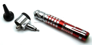 Otoscopio de diagnóstico ENT Set con 12 espéculos Manual Acero inoxidable e instrumentos de plástico Mango rojo - Product Image 6