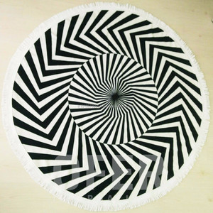 Serviettes de plage rondes fabriquées en Turquie Collection de serviettes de plage rondes Sun Greek Best-seller - Product Image 3