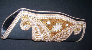<b>Wedding</b> Evening <b>Clutch</b> Women <b>Clutch</b> Bag Hot Sale Dabka Zari Embroidery Popular Party Light Handbag Handmade Fashionable Style - Product Image 4