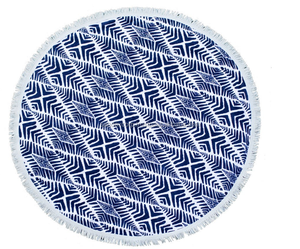 Customized Size and Color Printed Round Mandala <b>Beach</b> <b>Towel</b> with Fringes <b>Luxury</b> Style at Best Price Indian Exporter - Product Image 1