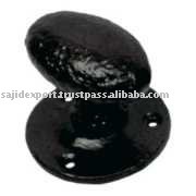 Perilla de mortaja negra antigua hecha a mano de hierro forjado a mano perilla de mortaja de puerta negra perillas sostenibles fuertes - Product Image 3