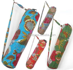 Kanthaเสื่อโยคะทำมือสำหรับทุกเพศ,กระเป๋าโท้ทยิมนาสติกกระเป๋าสะพายข้างกระเป๋าใส่เสื่อโยคะแบบดั้งเดิม - Product Image 1