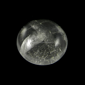 7,50 g de cristal de quartz naturel, cabochon rond de 24 mm, pierre précieuse pour bijoux - Product Image 1