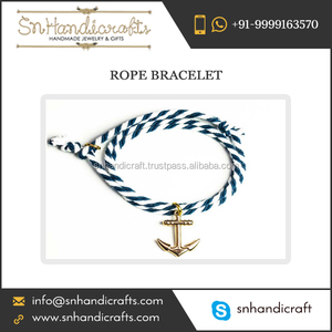 Achetez un bracelet en corde de style ancre élégant à un prix avantageux auprès d'un fournisseur remarquable, fait main, magique. - Product Image 1