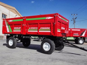 Remorque à Double essieu arrière ou latéral, freinage mécanique, utilitaire de ferme, chariot à 5 tons - Product Image 4