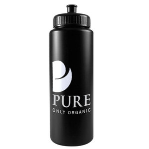 Bouteille de sport de 32 oz fabriquée et imprimée aux États-Unis avec capuchon à pousser et à tirer, impression en une couleur sur un emplacement - Product Image 2