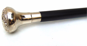 ไม้เท้าเดินออกแบบอย่างมีสไตล์ไม้เท้าทองเหลือง/ไม้เท้าโบราณที่สวยงาม/ไม้เท้าไม้เดินสีดำ - Product Image 5