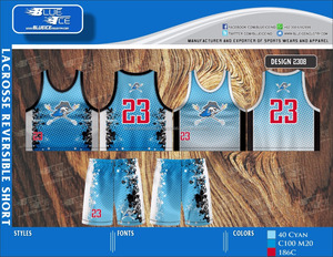 Pantalones Cortos Reversibles Azul Cielo de Alta Calidad Hechos a Medida y al por Mayor para Equipos Juveniles - Product Image 2