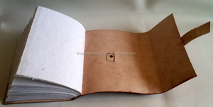 Leather Diary with Belt Handmade genuine flap with belt leather diary - Product Image 3