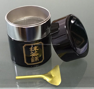 Lata superior de tornillo de alta calidad a precios razonables, para té matcha en polvo en color plateado y dorado hecho en Japón - Product Image 1