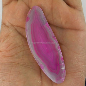 พลอยอัญมณีธรรมชาติ68.7cts พลอยหลวมสีชมพู25X75mm มีดีไซน์แฟนซี - Product Image 2