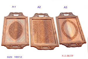 Nouveauté 2026 Plateau de service en bois d'Inde, artisanat en bois, plateaux en vente en gros au prix d'usine - Product Image 2