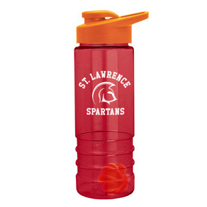 USA Made 24 oz Tritan <strong>Salute</strong> Shaker Bottle With <strong>Drink</strong>-Thru Lid - BPA-free, Features a Mixing Ball and Comes with Your logo - Product Image 3