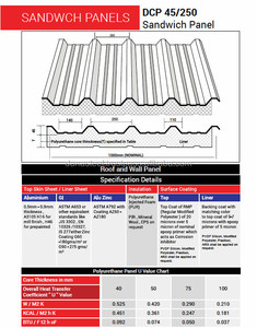 Painel de sanduíche isolado fabricante de teto, <span class=keywords><strong>dubai</strong></span> ajman rastreador fujairah abu dhábia-dama-aço - Product Image 4