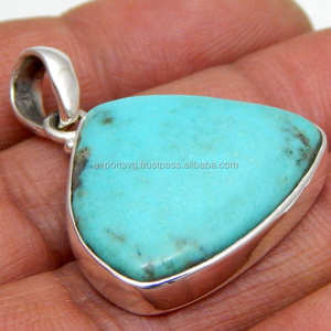 Turquoise classique Style religieux 925 pendentif en argent Sterling bijoux de mode pour les mariages et les fêtes des femmes - Product Image 2