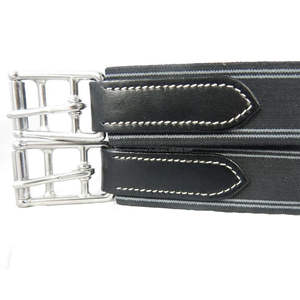 SHEMAX acolchado elástico Anti-Chafe cosido circunferencia de cuero producto de caballo negro - Product Image 2