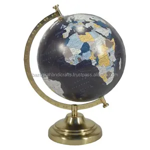 Table Globe, Decorative Globe, Cast Aluminum Globe