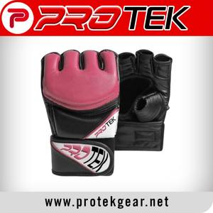 ถุงมือต่อสู้ MMA ทำจากหนังออกแบบได้ตามที่ต้องการฉลากโลโก้ผ้าทอสำหรับศิลปะการต่อสู้และชกมวย - Product Image 1