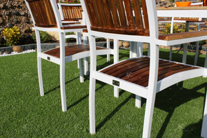 2018ไม้และอลูมิเนียมชุดรับประทานอาหารสำหรับเฟอร์นิเจอร์กลางแจ้ง - Product Image 3